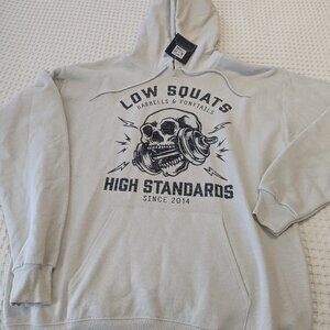 Barbells And Ponytails "Heavy Metal" Hoodie Pullover Sweatshirt Sz M NEW